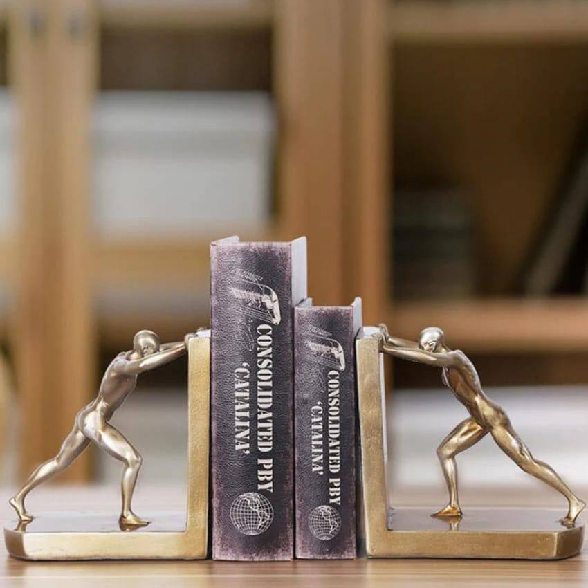 HERCULES L-SHAPED BOOK ENDS