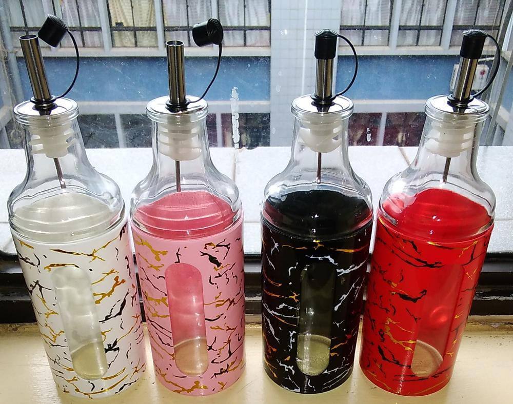 350ml marble like glass oil dispenser
