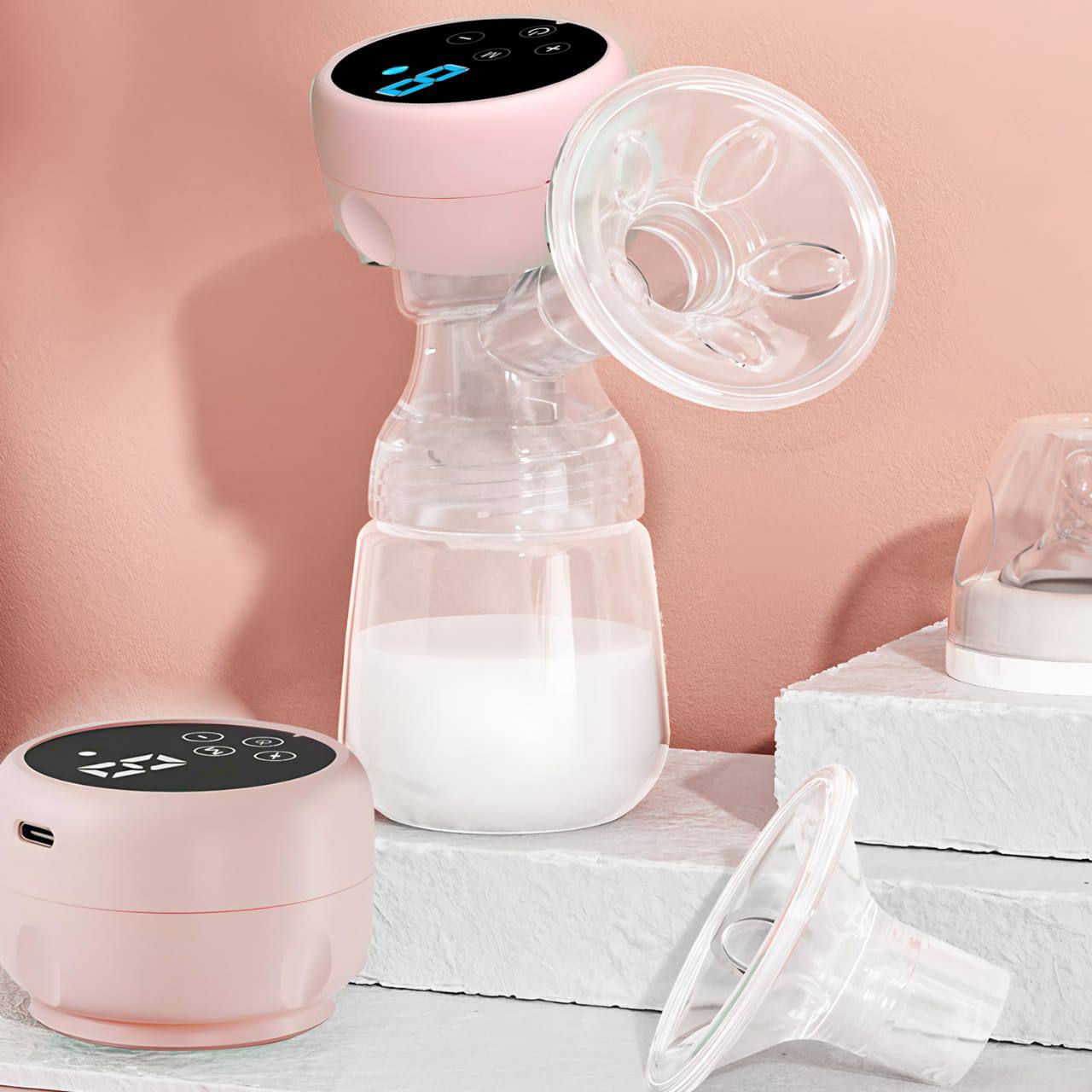 Single Portable Breast Pump Electric Intelligent Integrated High Suction Breast Pump