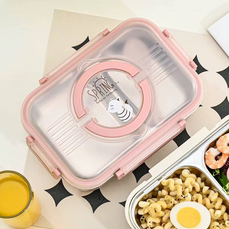 Bento lunch box with 2 compartment and soup containerbig capacity