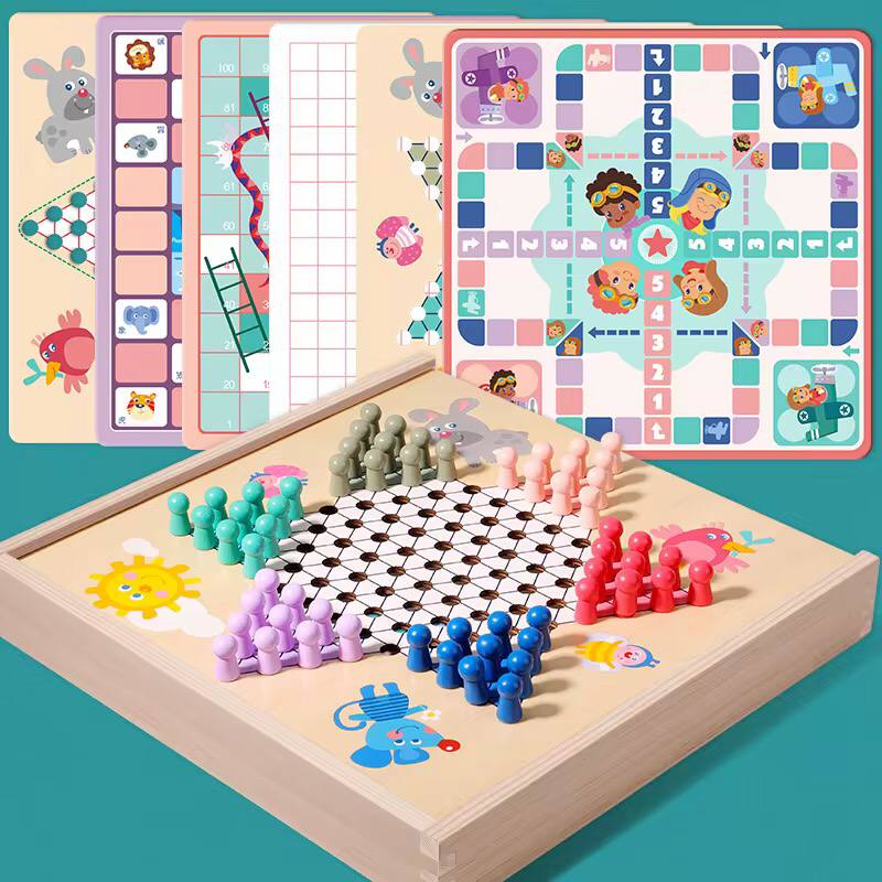 6 in 1 board Games