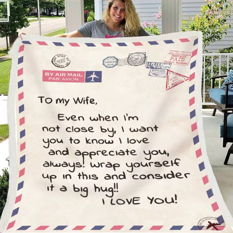 Express letter cossy throw blankets