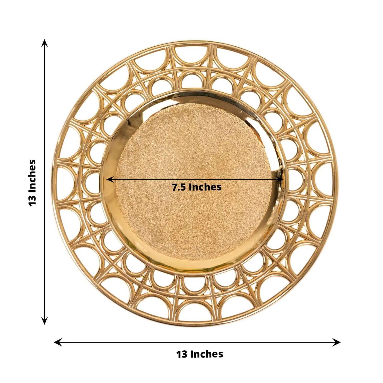 1pc 13" inches Mirror charge plates
