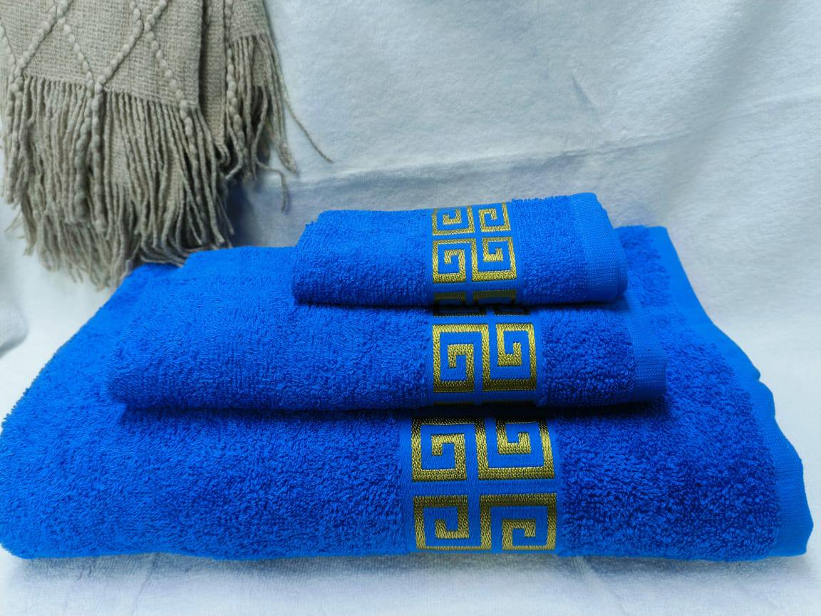 3 pieces set towels Egyptian cotton
