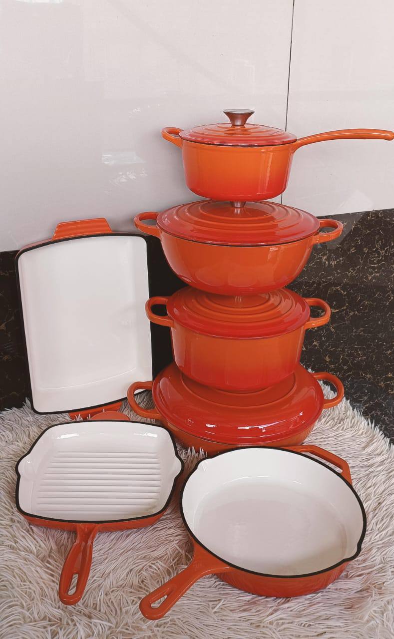 Original Enamel Cast iron cooking pots