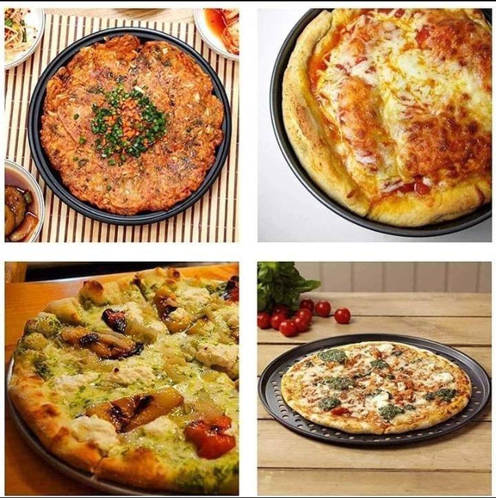 Non_stick perforated PIZZA PAN