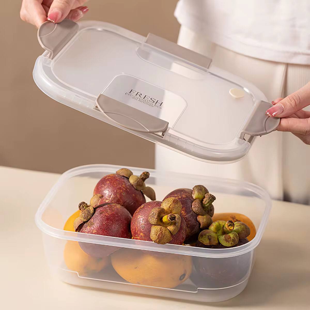 3 pc Reusable Food Storage Container for Fresh and Longer Lasting Snacks, Fruits, and Soups - Ideal for Home, Picnic,office and Travel