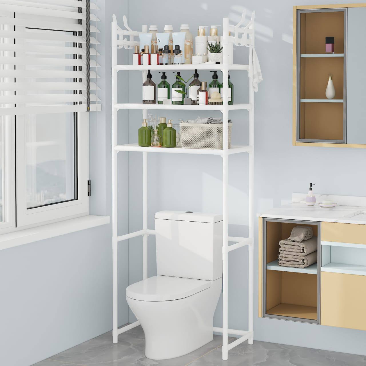New over the toilet organizer