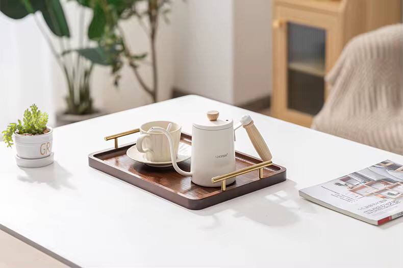 3in1 serving tray with gold Handled