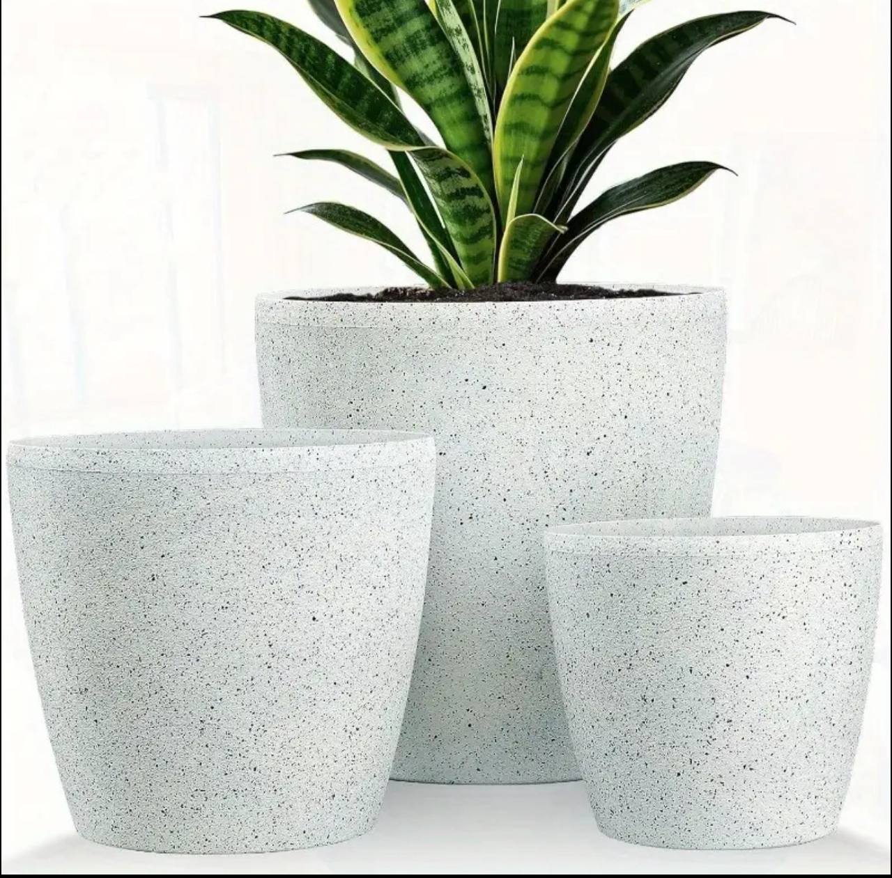 Premium Marble coated minimalist design flower planters