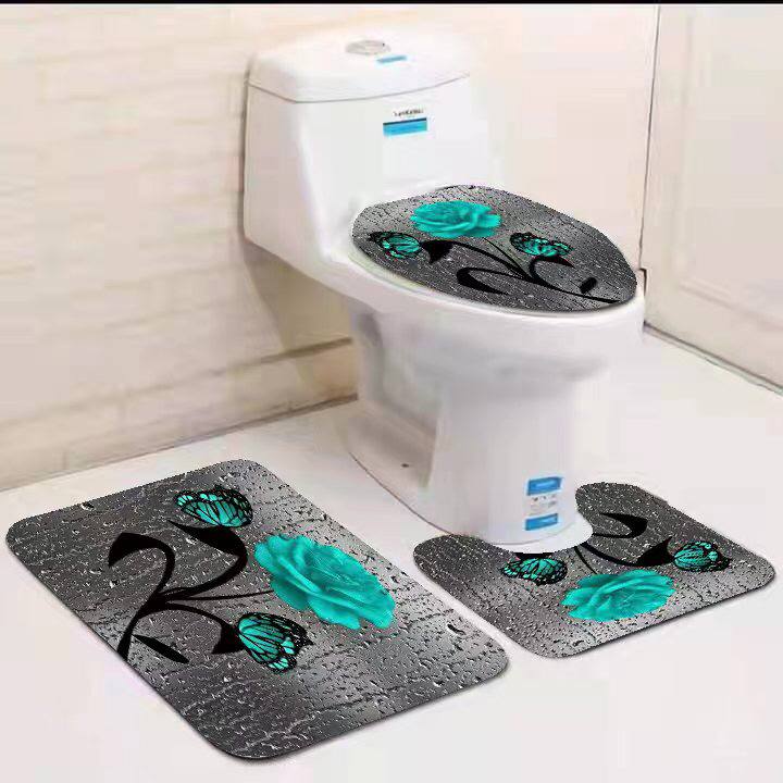 3in1 toilet mat set