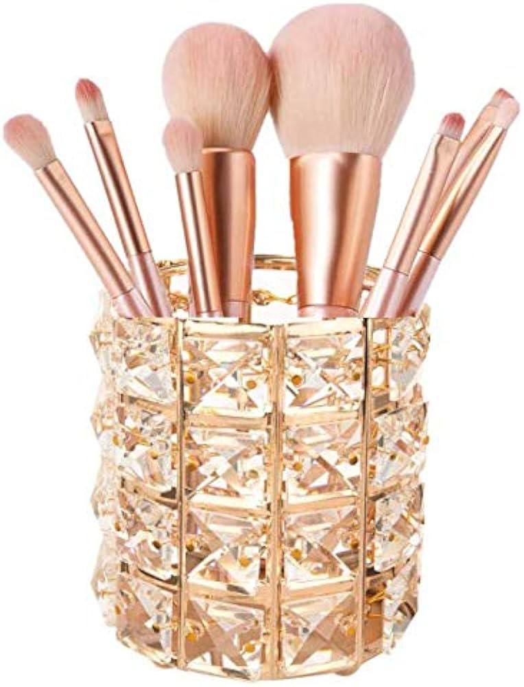 Make up brushes sparkling cylinder