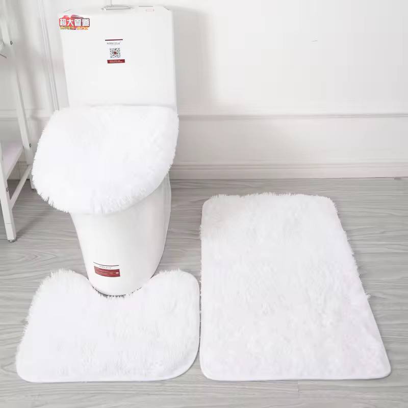Fluffy 3 in 1 high quality toilet mats