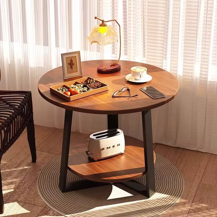 Eye-catching luxury double layered coffe side table