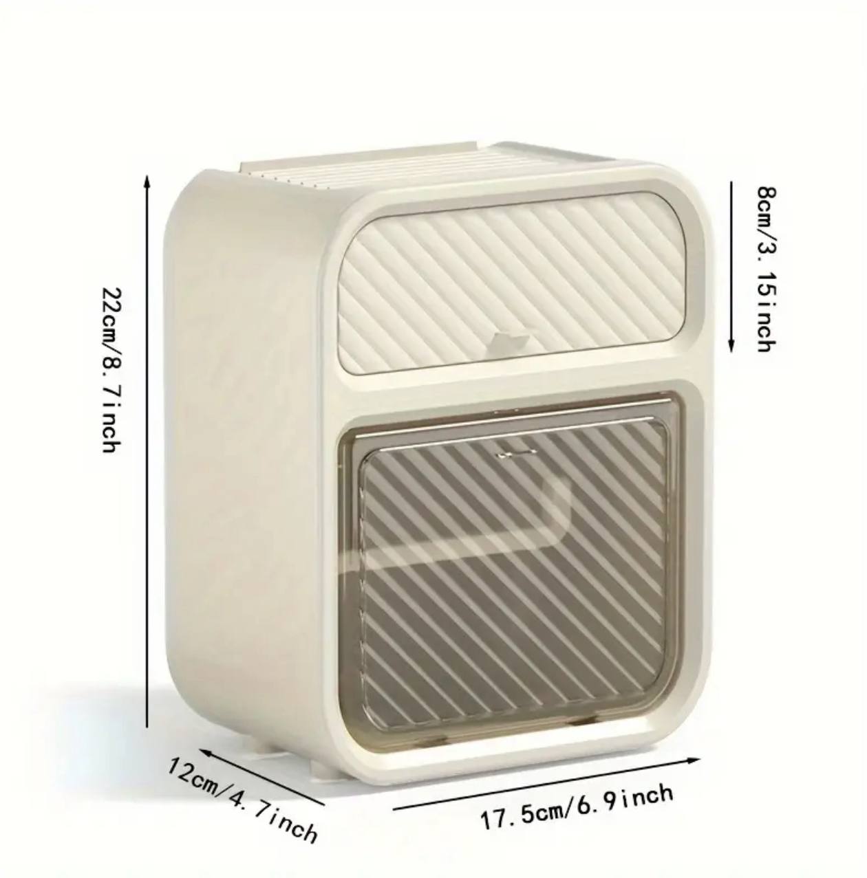 Tissue box with drawer