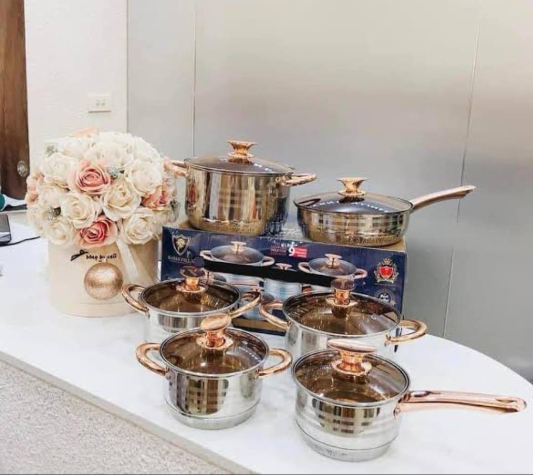 KV,6618 Kaisavilla stainless steel, Heavy duty cookware set