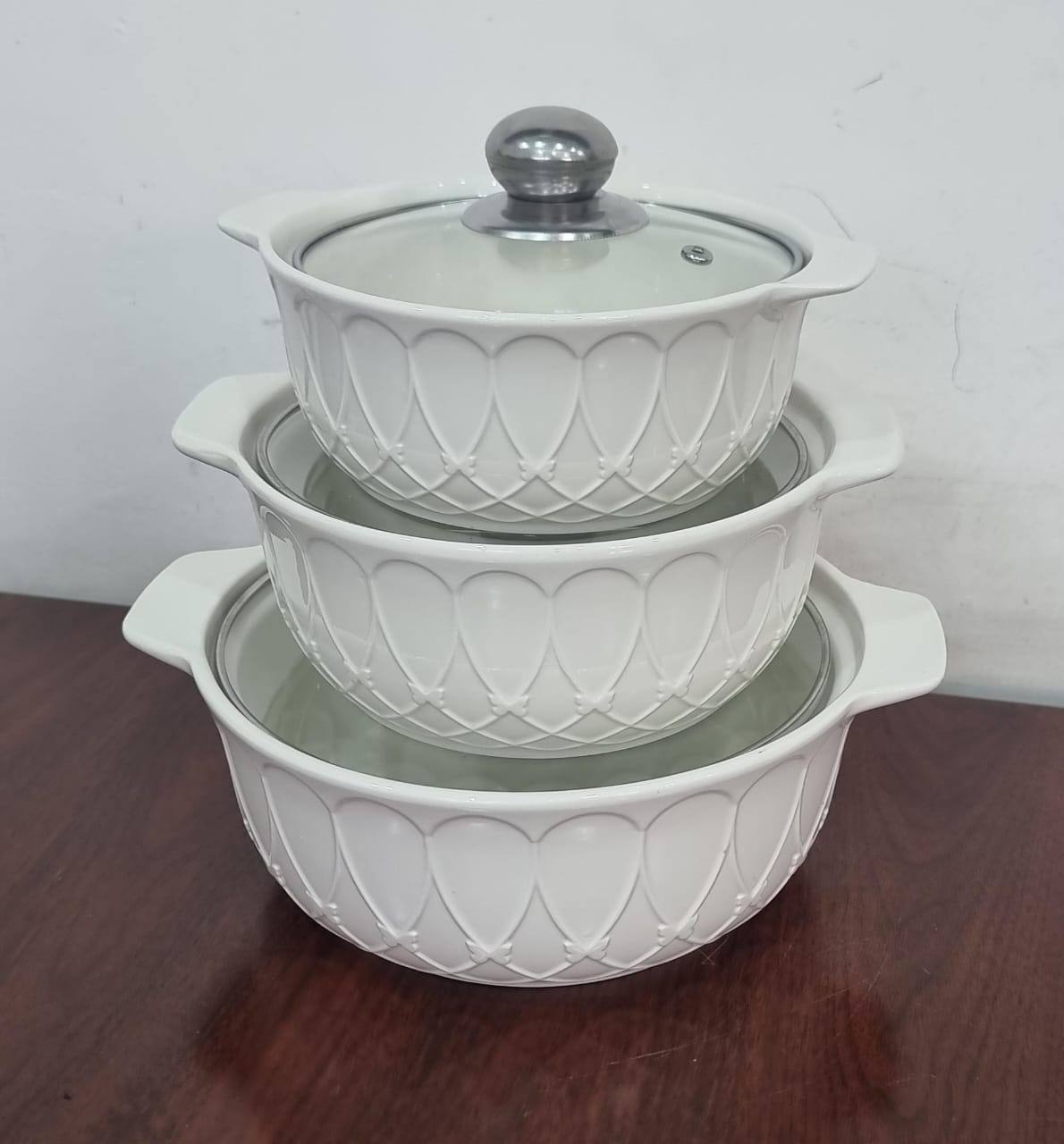 High quality 3in1 ceramic serving dish