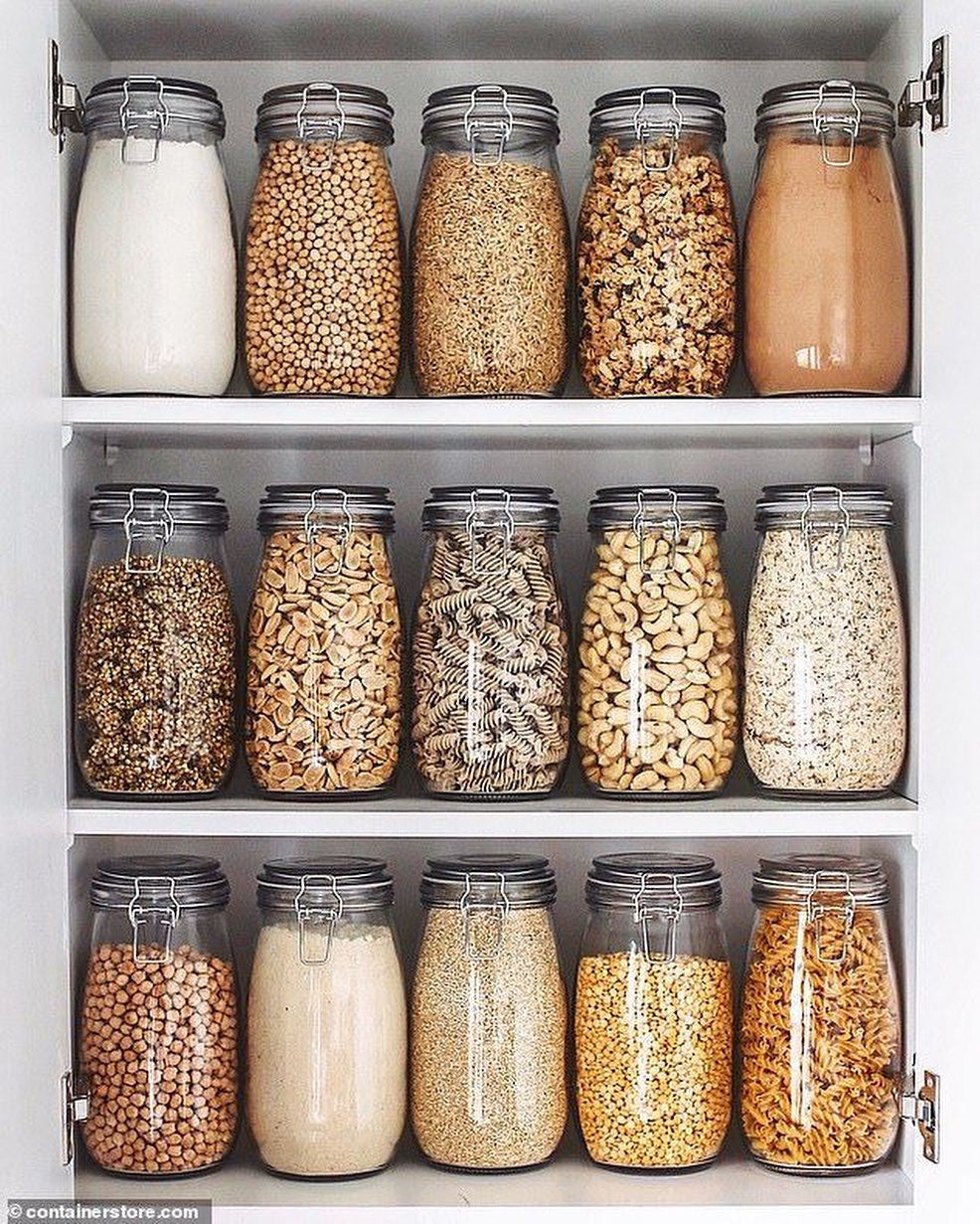Airtight storage Clip top jars