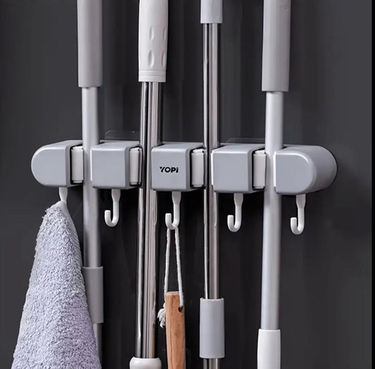 Non slip wall Mounted mop holder