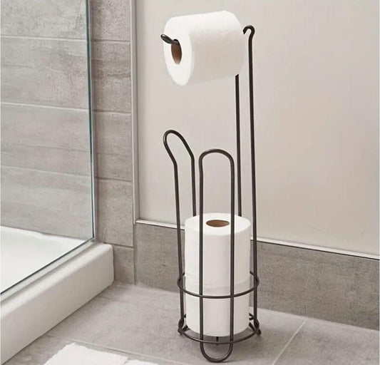New Metallic Free Standing toilet tissue holder