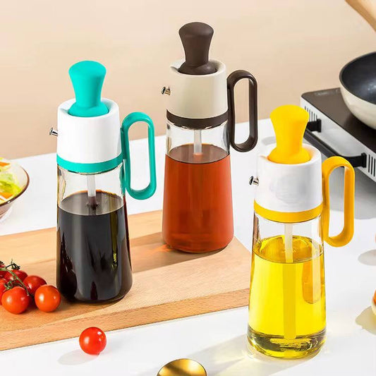 Transparent Glass Multifunctional Oil Dispenser