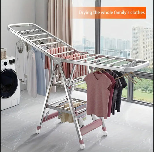 Movable Foldable/Portable LAUNDRY DRYING RACK