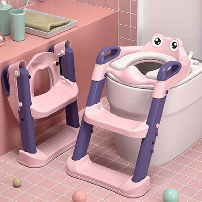 KIDS TRAINING TOILET SEAT TRAINER WITH PVC CUSHION/SOFT PAD