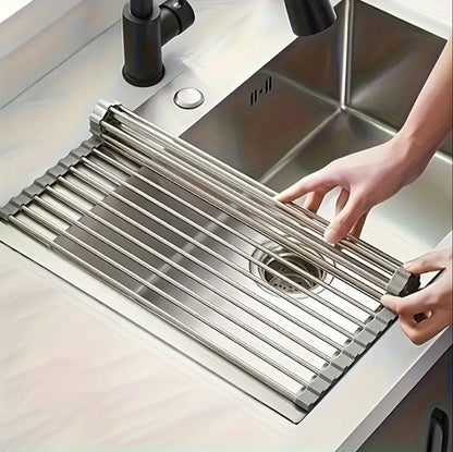 Stainless Steel Foldable Vegetable/ Fruits & Dish Drying mat