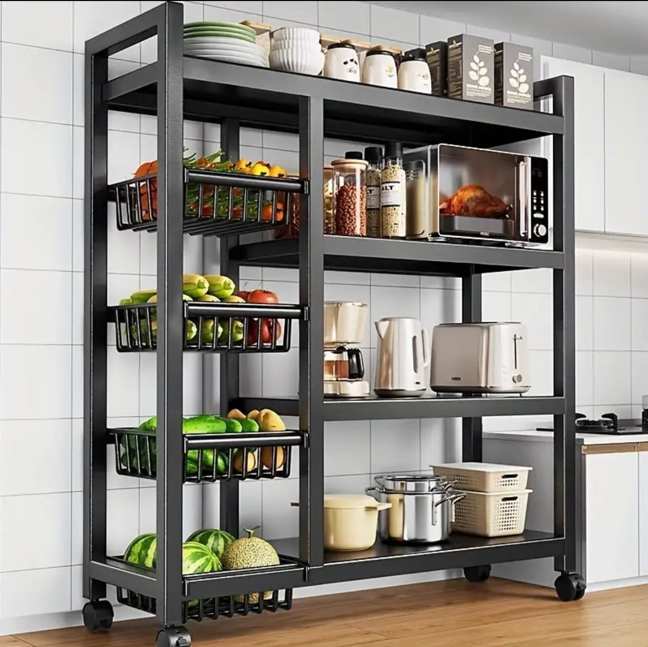 multifunctional metallic rack