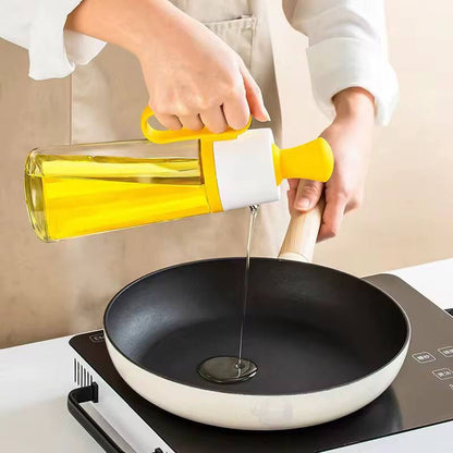 Transparent Glass Multifunctional Oil Dispenser