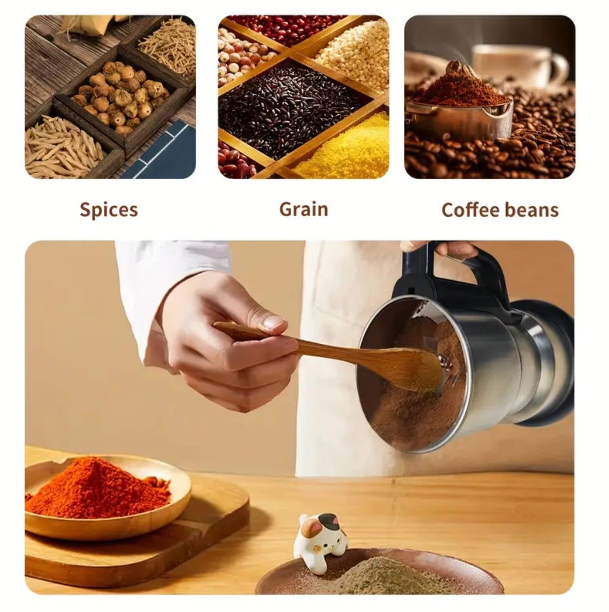 Stainless coffee grinder