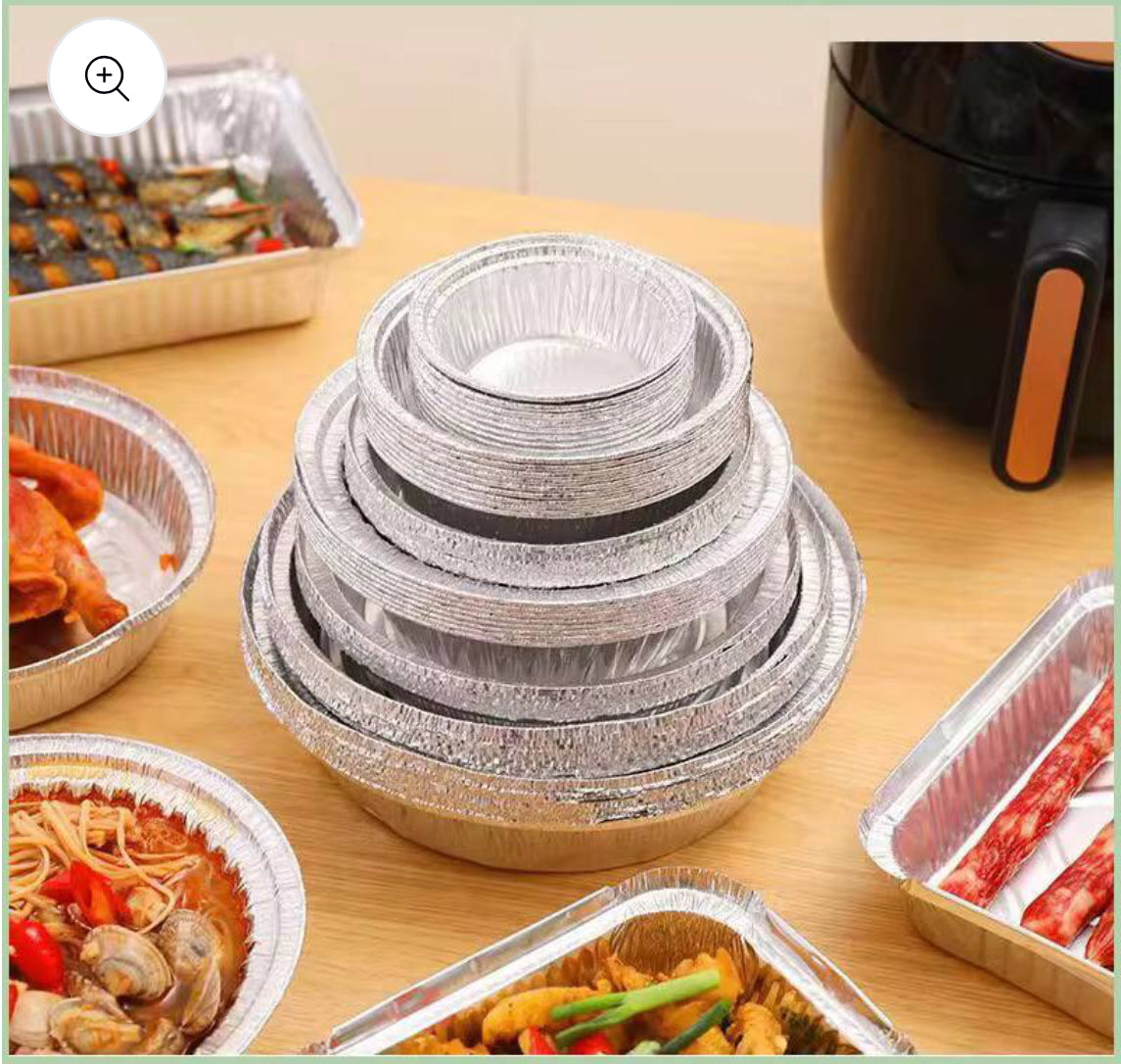 Air fryer nonstick Aluminum foil paper liner BBQ food tray Baking nonstick tray