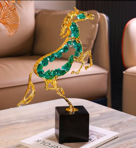 Luxury Modern crystal horse statue
