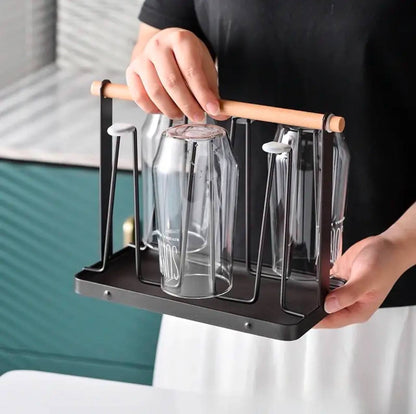Metallic glass/cup holder