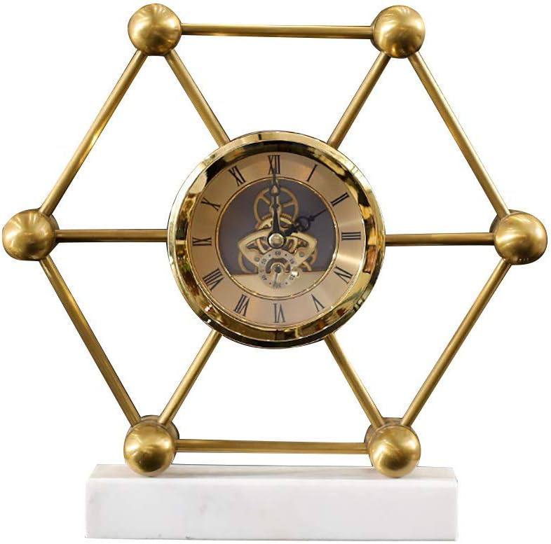 Antique Decorative Desk Roman Metallic Clock