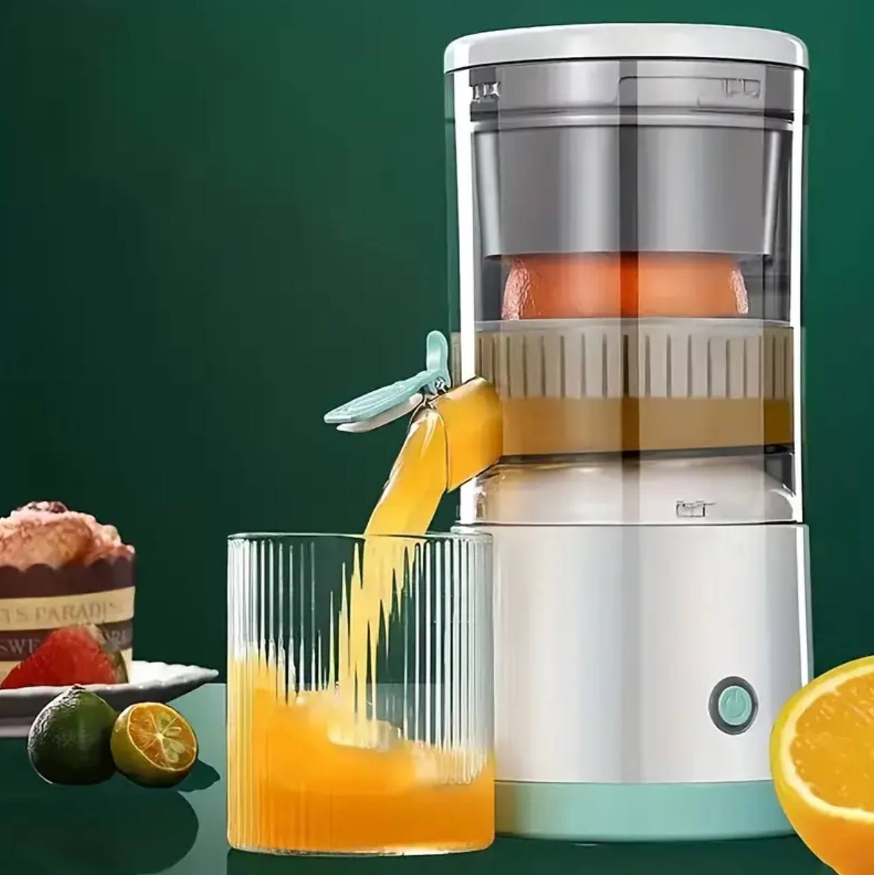 Portable automatic electric citrus juicer/squeezer