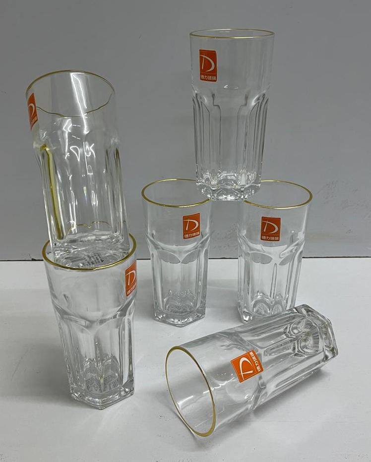 High quality borosilicate water,juice  glasses
