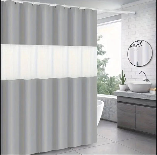 Polyester waterproof bath shower curtain