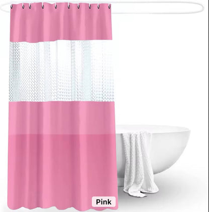 Polyester waterproof bath shower curtain