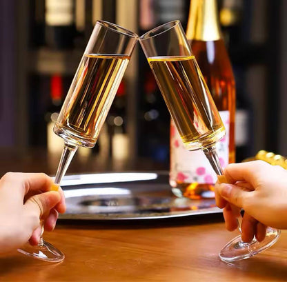 2pc Crystal Glass Champagne Cup