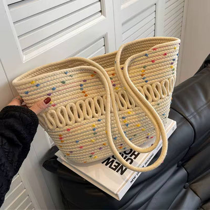 Fancy woven handbag