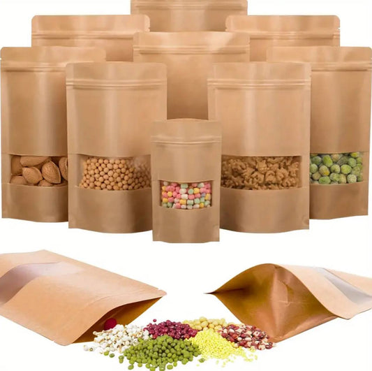 KRAFT POUCH BAGS.
SET OF 50PCS