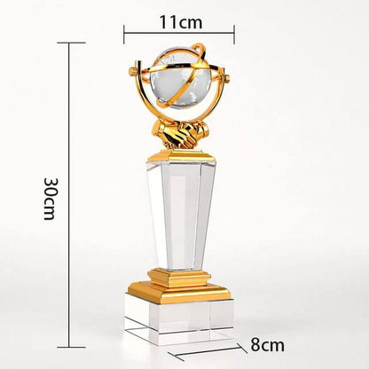 Crystal winner Trophy Decor