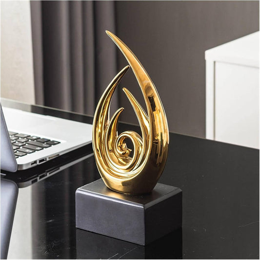 Ceramic Modern Abstract Art Statue Decor Sculpture Figurine
