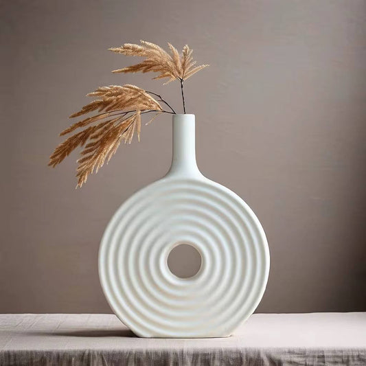 Spiral Donut Design Creative Decorative Vase