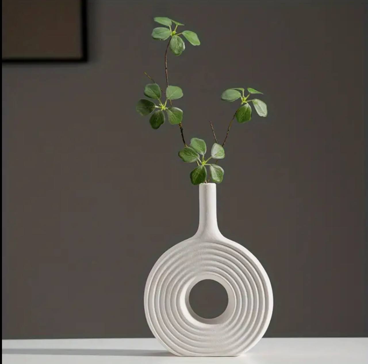 Spiral Donut Design Creative Decorative Vase