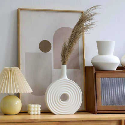 Spiral Donut Design Creative Decorative Vase