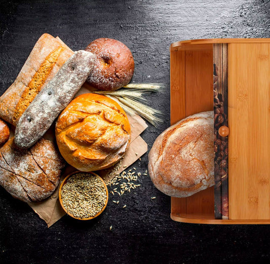 Eco-Friendly Bamboo Bread Bin