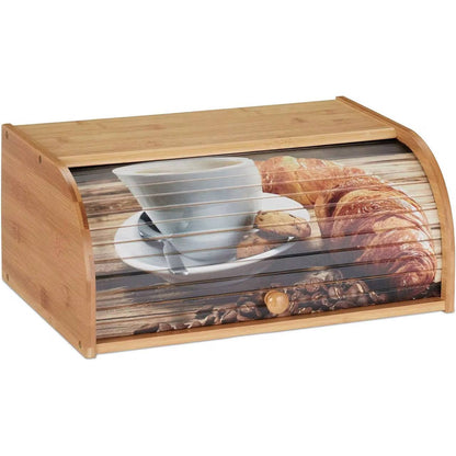 Eco-Friendly Bamboo Bread Bin