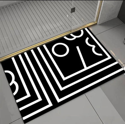 Geometric pattern door/bath mat